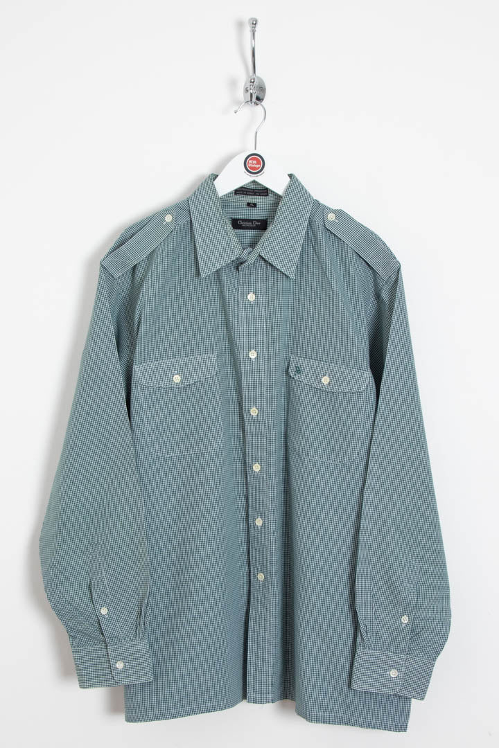 Image of Christian Dior Gingham Long Sleeve Shirt (XL)