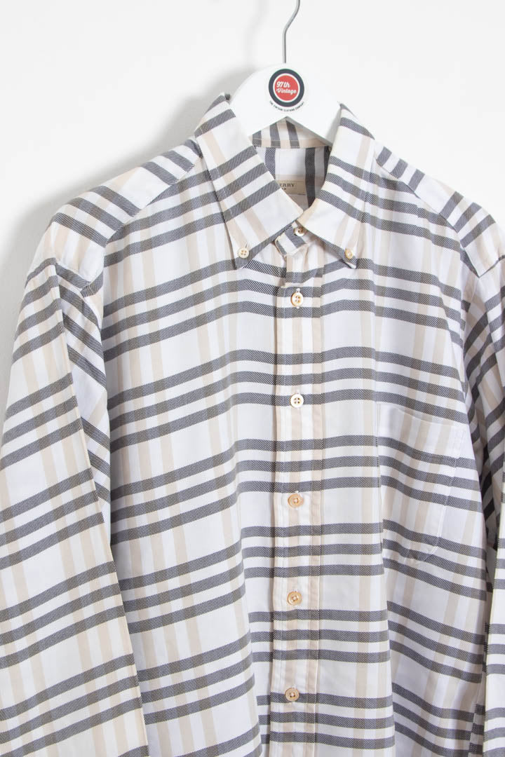 Image of Burberry Long Sleeve Checkered Shirt (M)