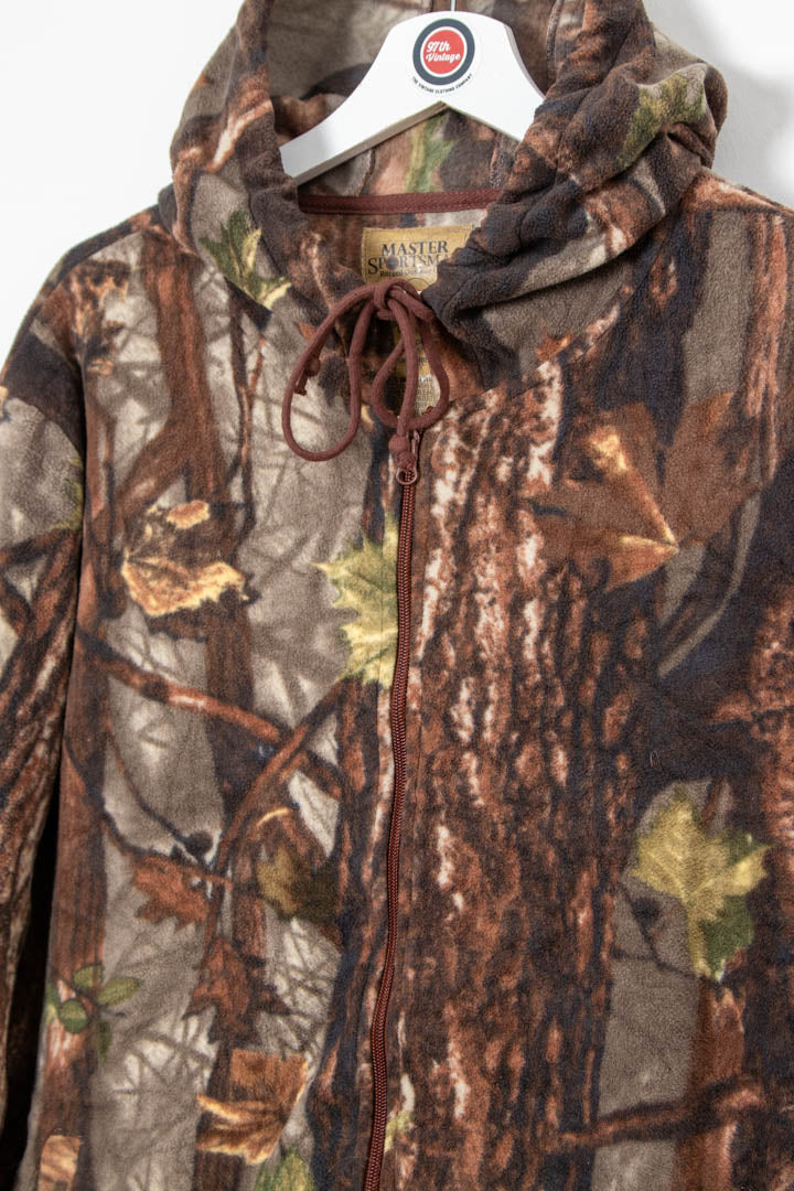 Image of Realtree Camo Zip Through Fleece Hoodie (L)