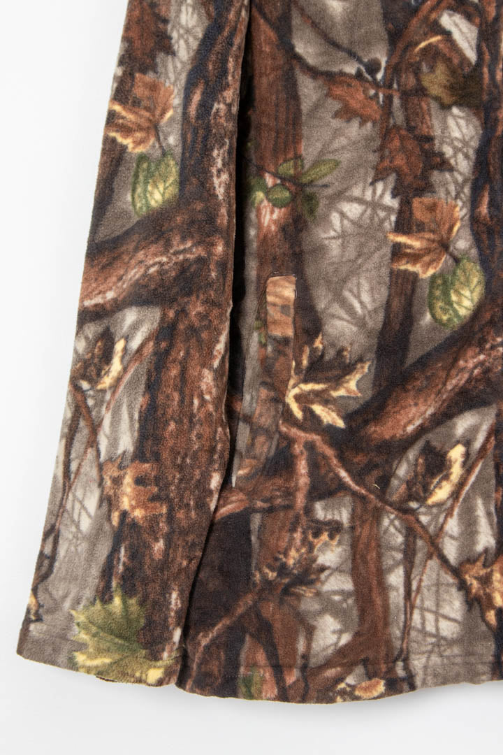 Image of Realtree Camo Zip Through Fleece Hoodie (L)