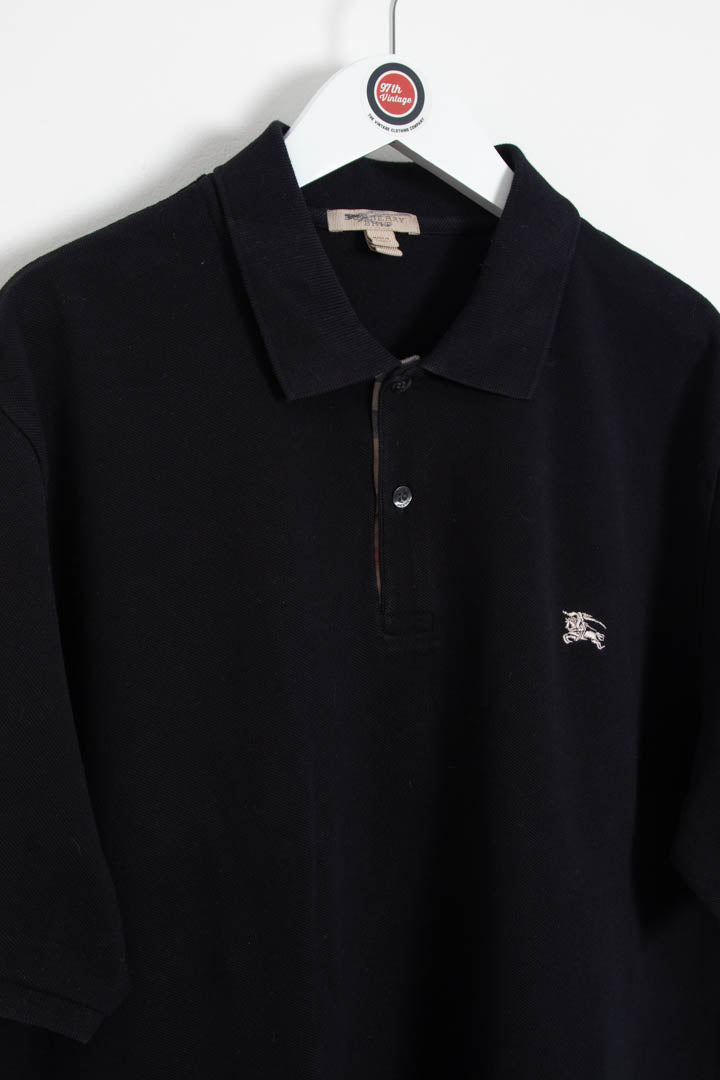 Image of Burberry Short Sleeve Polo Shirt (L)
