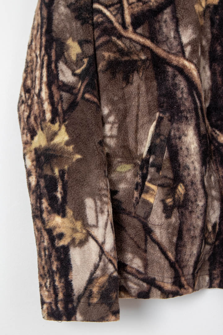 Image of Realtree Camo Zip Through Fleece Hoodie (S)