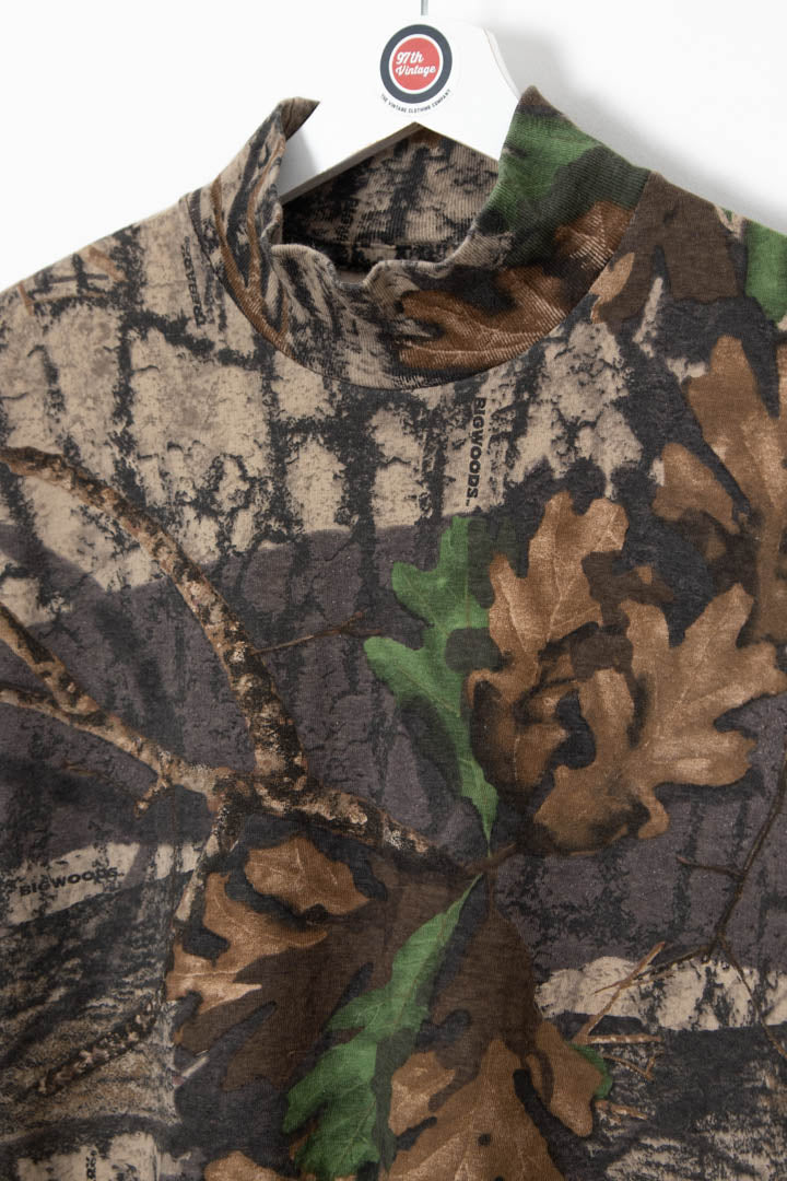 Image of Realtree Camo Longsleeve Mock Neck T-Shirt (M)
