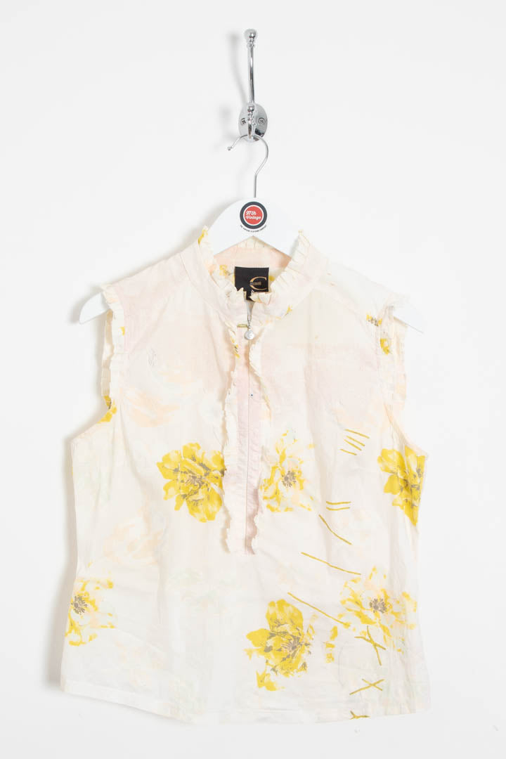 Image of Women's Cavalli Zip Up Floral Blouse (S)