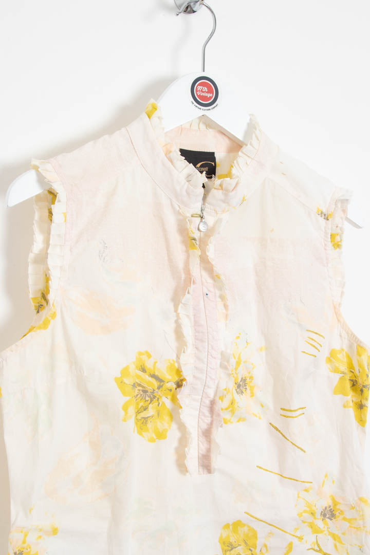 Image of Women's Cavalli Zip Up Floral Blouse (S)