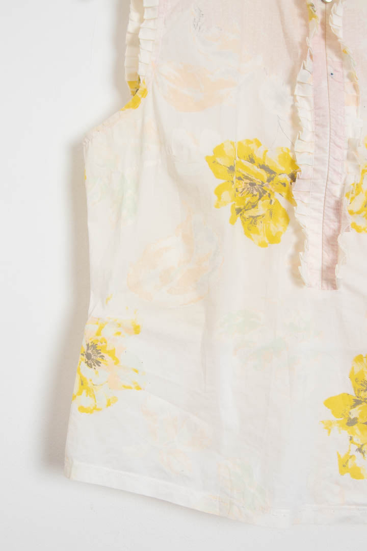 Image of Women's Cavalli Zip Up Floral Blouse (S)