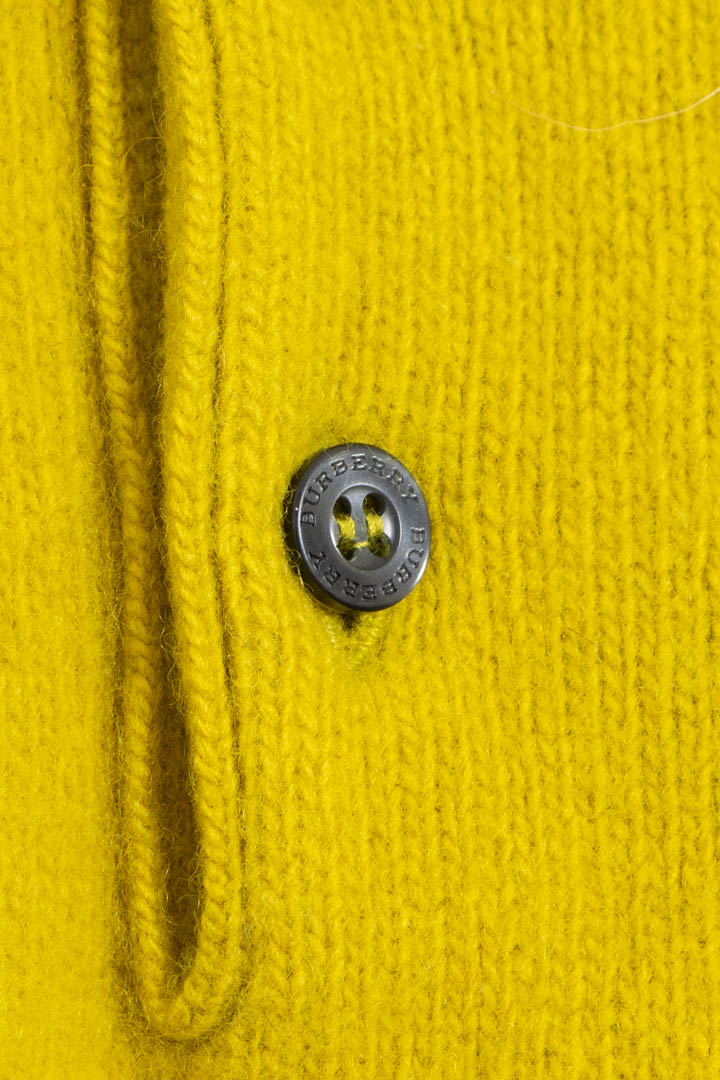 Image of Burberry Long Sleeve Polo Wool Jumper (M)