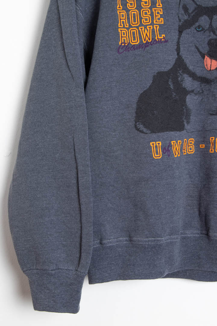 Image of 1991 Women's Rose Bowl Champions Washington Huskies Graphic Sweatshirt (S)