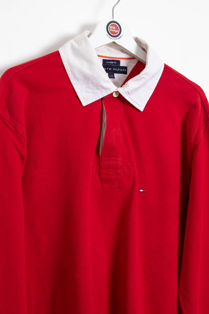 Image of Tommy Hilfiger Long Sleeve Polo Shirt (L)