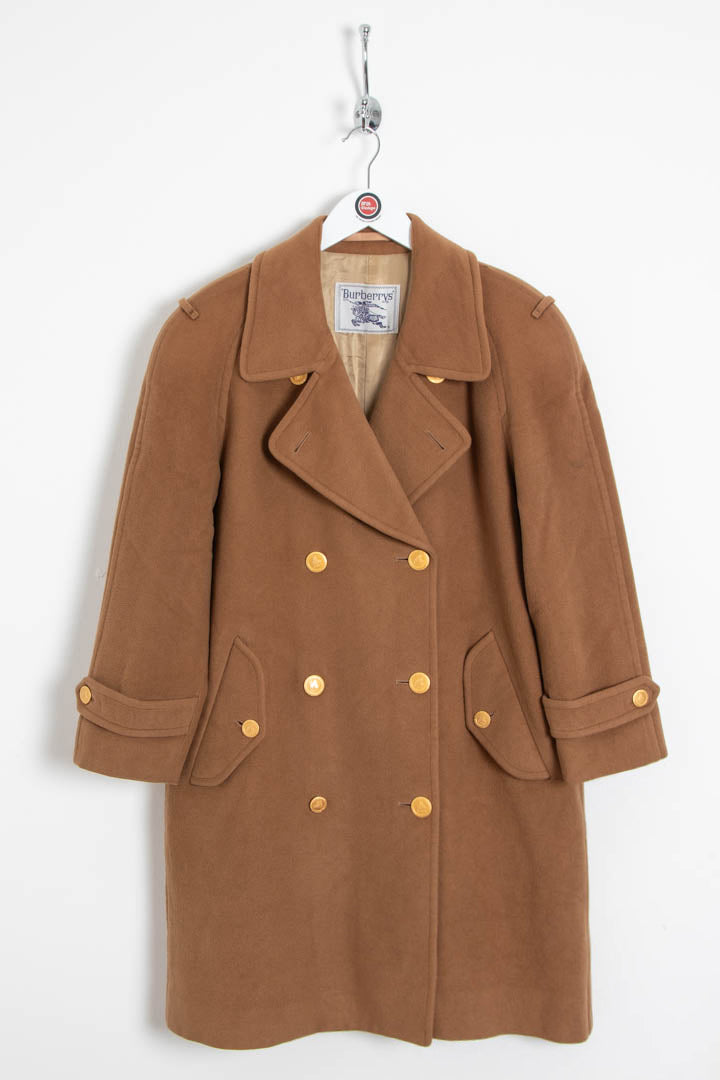 Image of Women's Burberry Wool & Cashmere Double Breasted Coat (M)