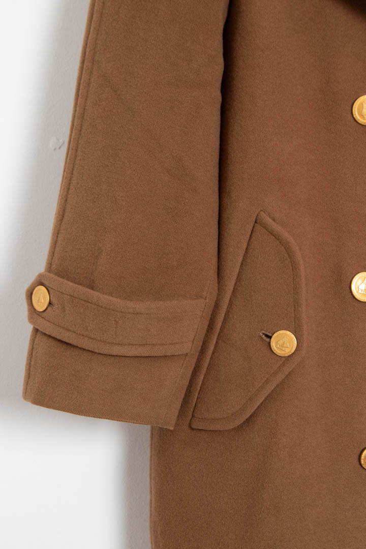 Image of Women's Burberry Wool & Cashmere Double Breasted Coat (M)
