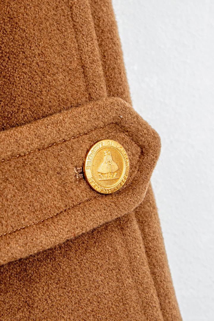 Image of Women's Burberry Wool & Cashmere Double Breasted Coat (M)