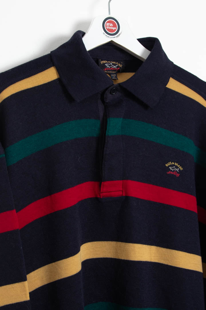 Image of Paul & Shark Long Sleeve Polo Jumper (L)