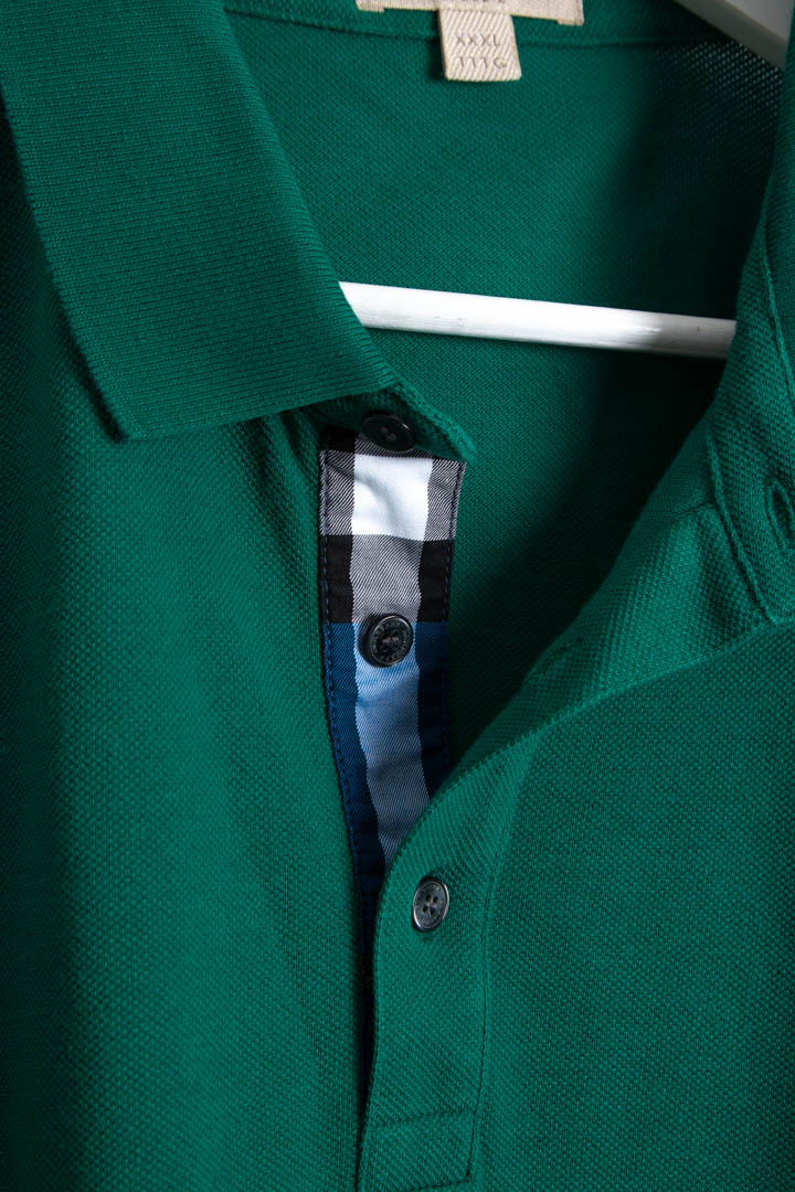 Image of Burberry Short Sleeve Polo Shirt (XXL)