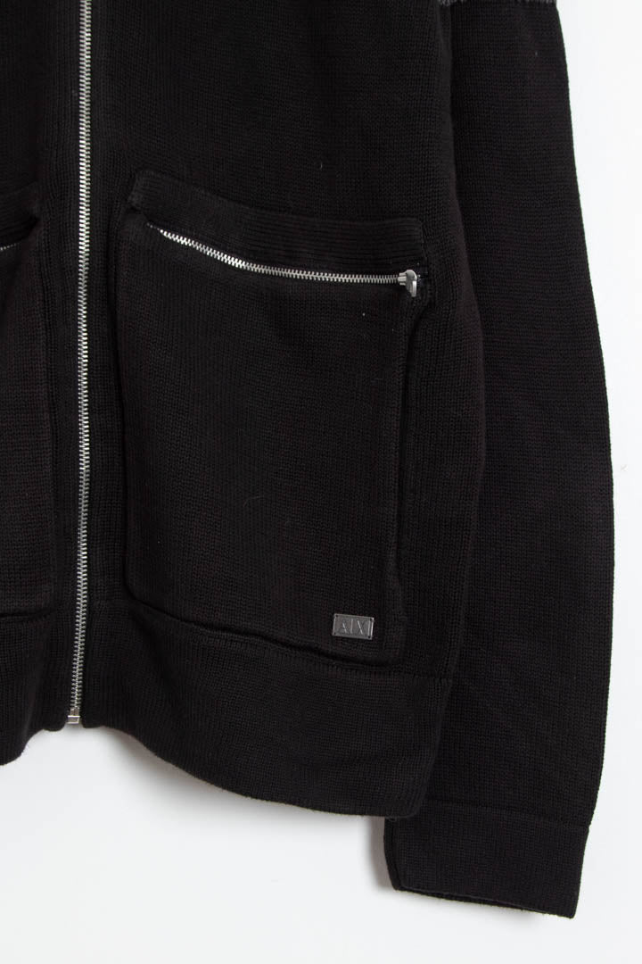 Image of Armani Zip Through Sweater Jacket (L)