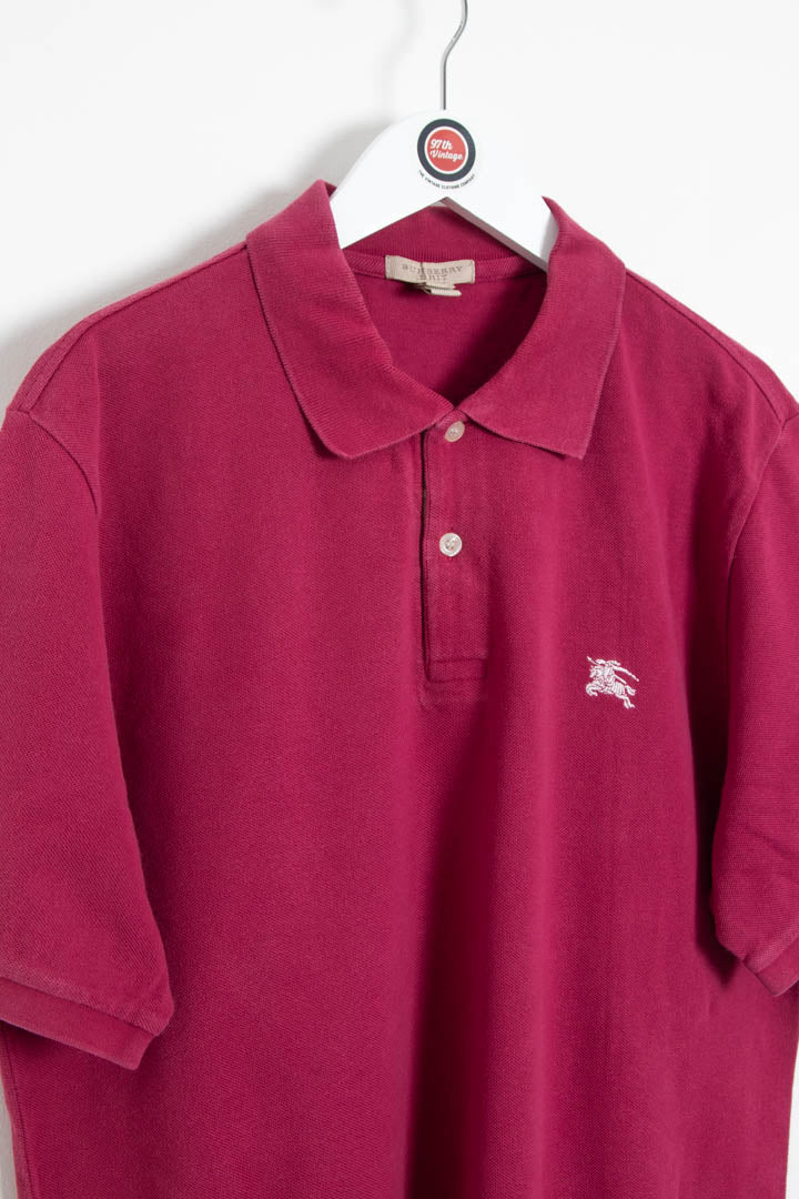 Image of Burberry Short Sleeve Polo Shirt (L)