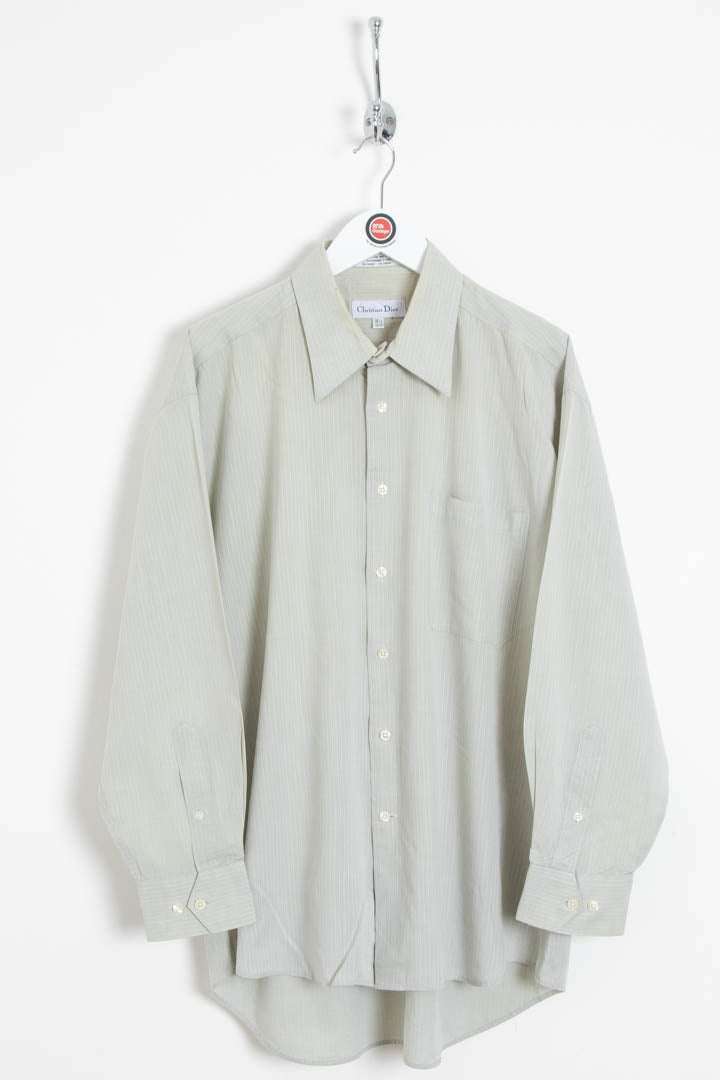 Image of Christian Dior Long Sleeve Pinstripe Shirt (L)