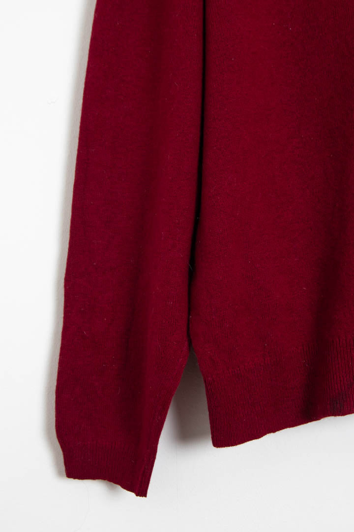 Image of Burberry V Neck Wool Jumper (L)