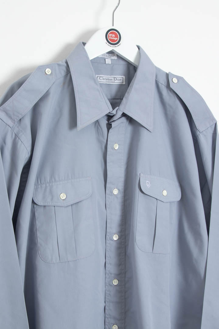 Image of Christian Dior Long Sleeve Utility Shirt (XL)
