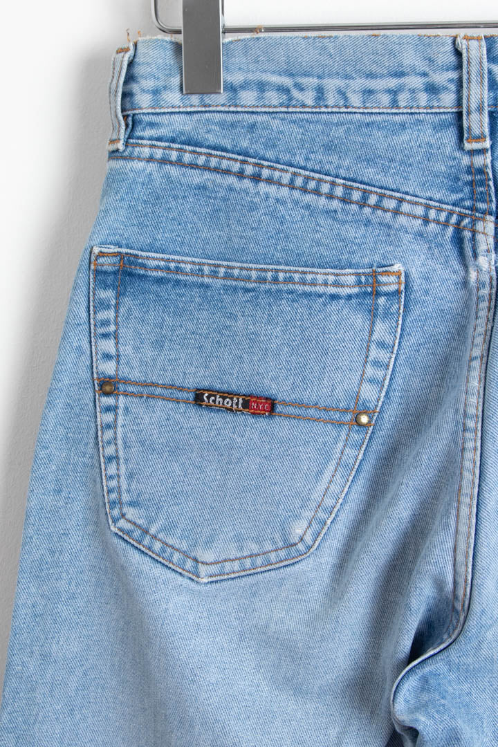 Image of Women's Schott NYC High Waisted Denim Jeans (10)