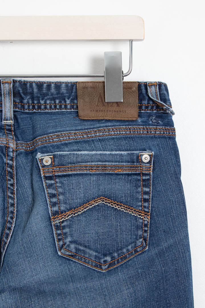 Image of Women's Armani Exchange Low Rise Denim Jeans (UK 8)