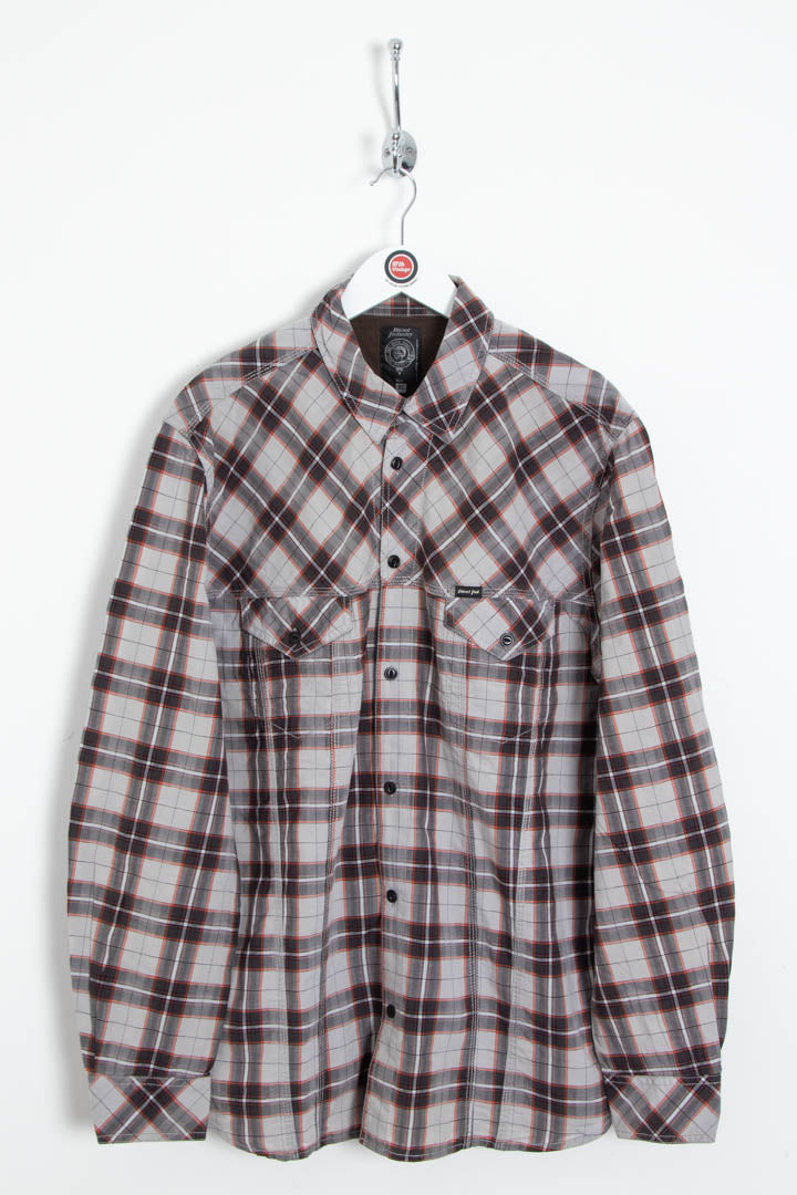 Image of Diesel Long Sleeve Checkered Shirt (L)