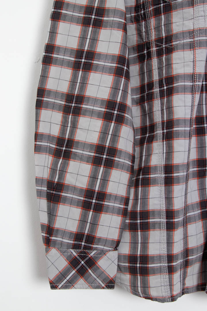 Image of Diesel Long Sleeve Checkered Shirt (L)