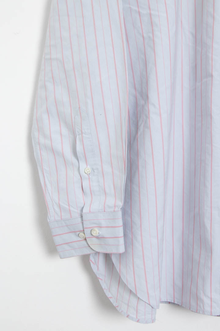Image of Armani Long Sleeve Pinstripe Shirt (L)
