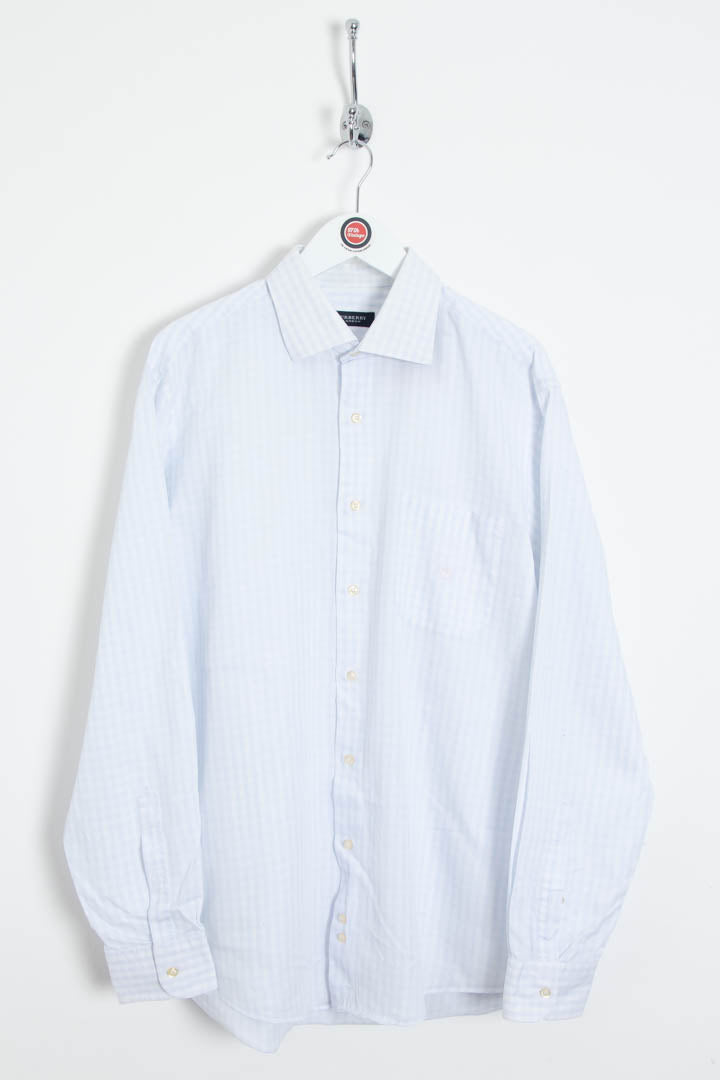 Image of Burberry Gingham Long Sleeve Shirt (M)