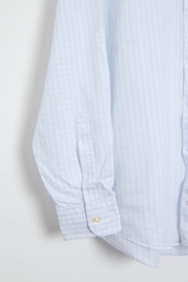Image of Burberry Gingham Long Sleeve Shirt (M)