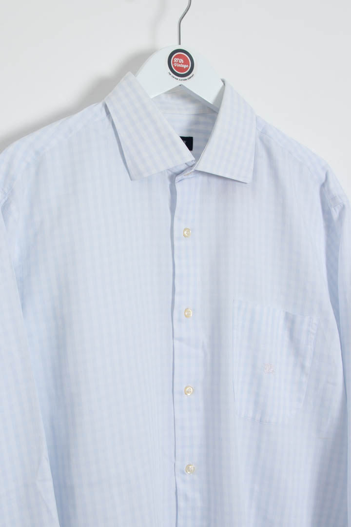 Image of Burberry Gingham Long Sleeve Shirt (M)