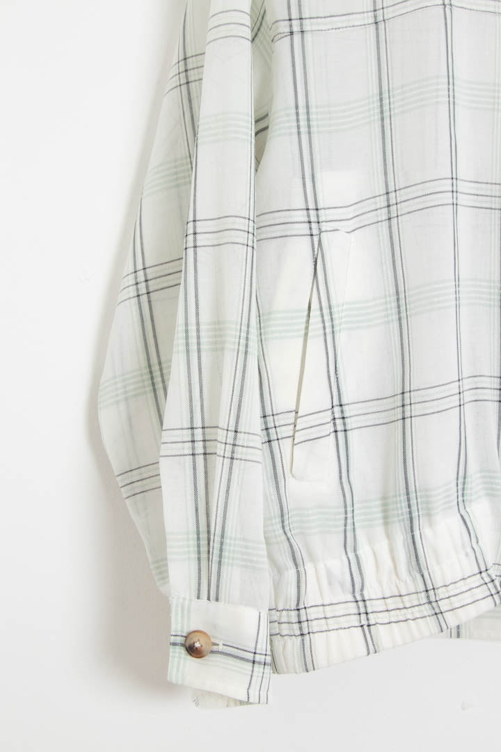 Image of YSL Checkered Harrington Jacket (M)