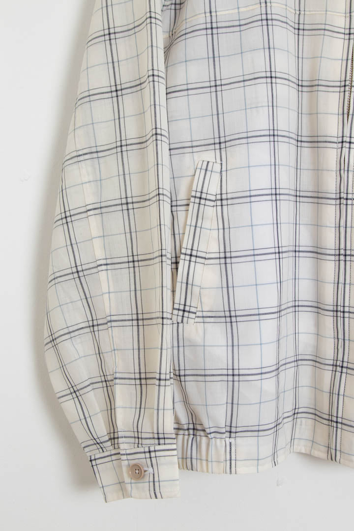 Image of YSL Checkered Harrington Jacket (L)
