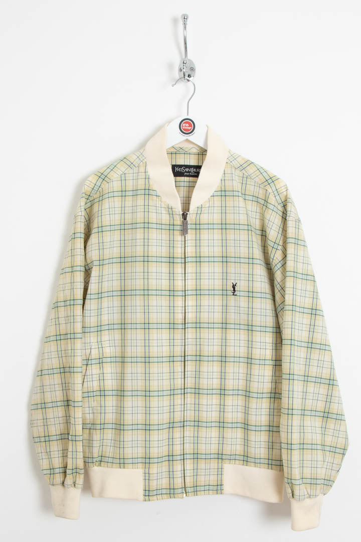 Image of YSL Checkered Bomber Jacket (M)