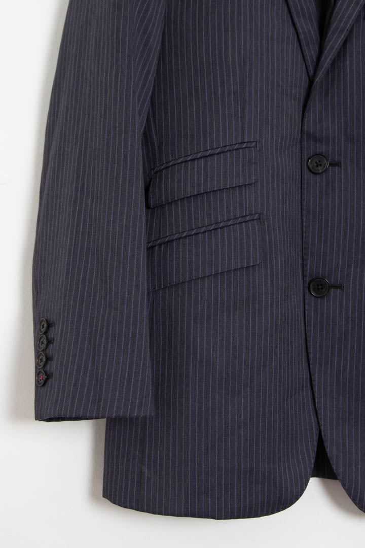 Image of Women's Burberry Pinstripe Blazer Jacket (S)