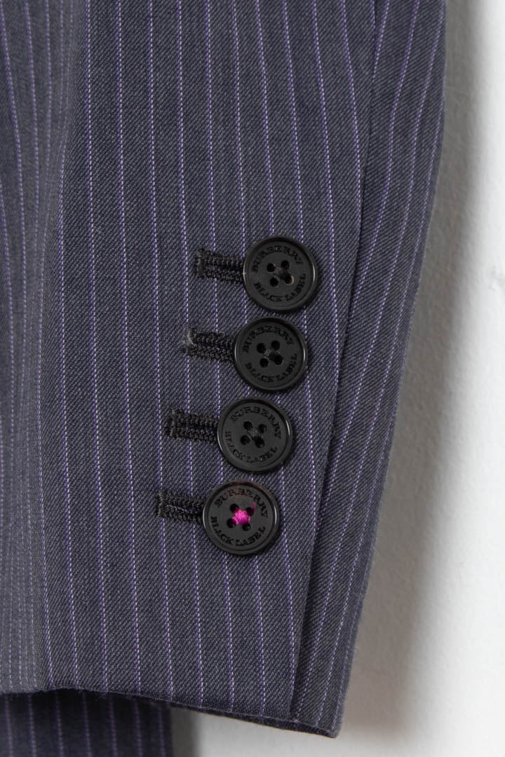 Image of Women's Burberry Pinstripe Blazer Jacket (S)