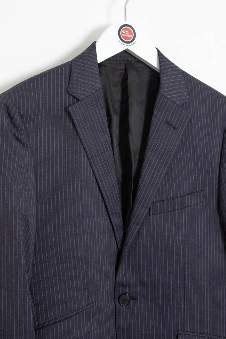 Image of Women's Burberry Pinstripe Blazer Jacket (S)