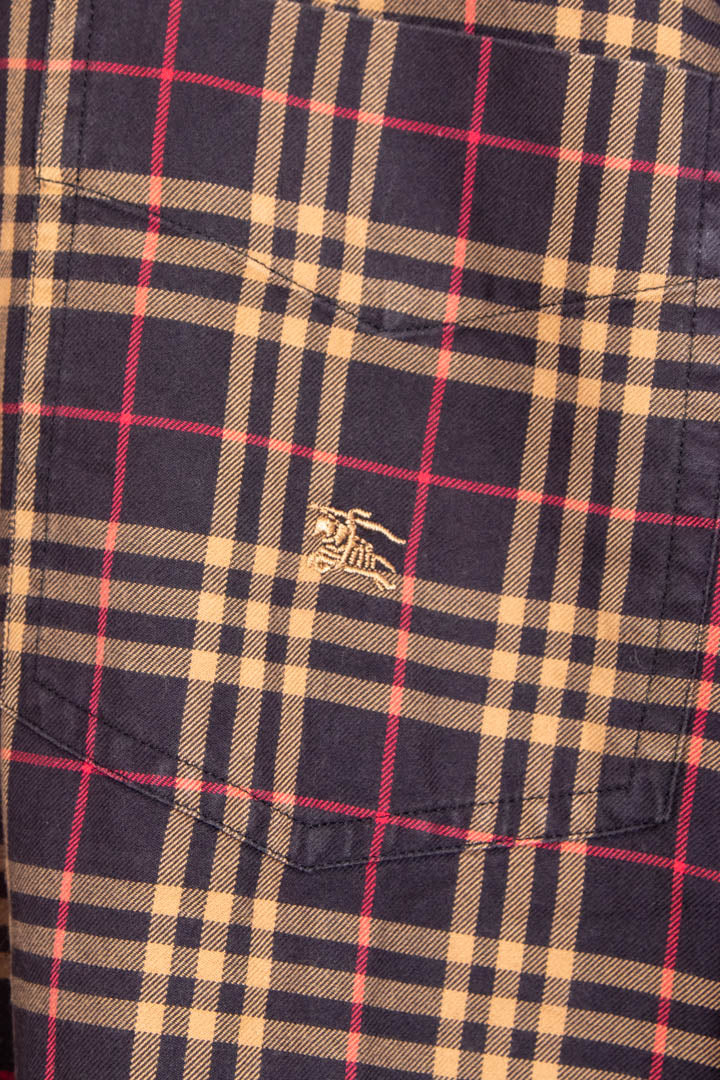 Image of Burberry Long Sleeve Checkered Shirt (M)