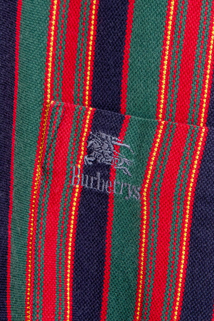 Image of Burberry Long Sleeve Polo Shirt (M)