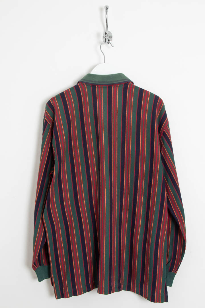 Image of Burberry Long Sleeve Polo Shirt (M)