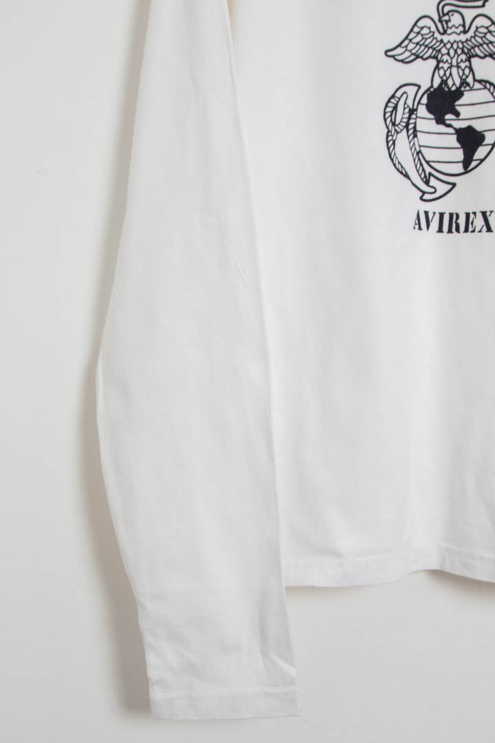 Image of Avirex USMC 3rd Marine Division Long Sleeve T-Shirt (M)