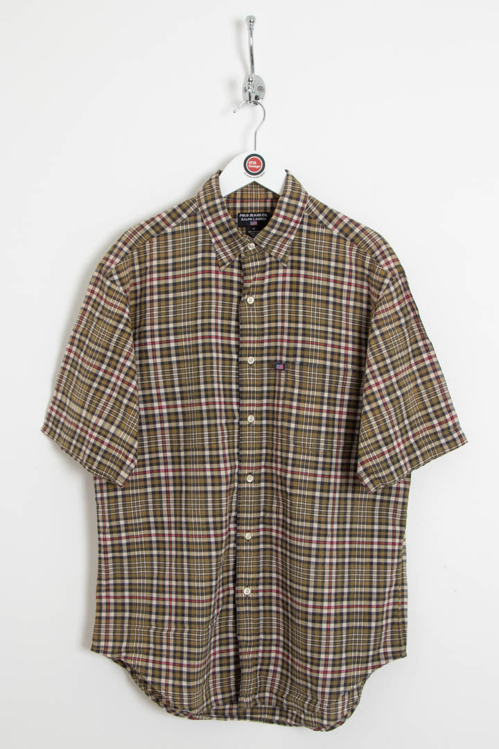 Image of Ralph Lauren Polo Jeans Short Sleeve Checkered Shirt (M)