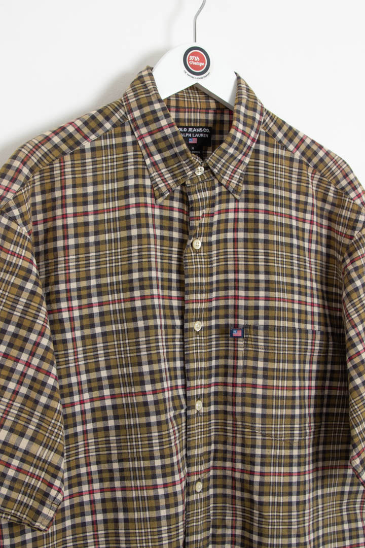 Image of Ralph Lauren Polo Jeans Short Sleeve Checkered Shirt (M)