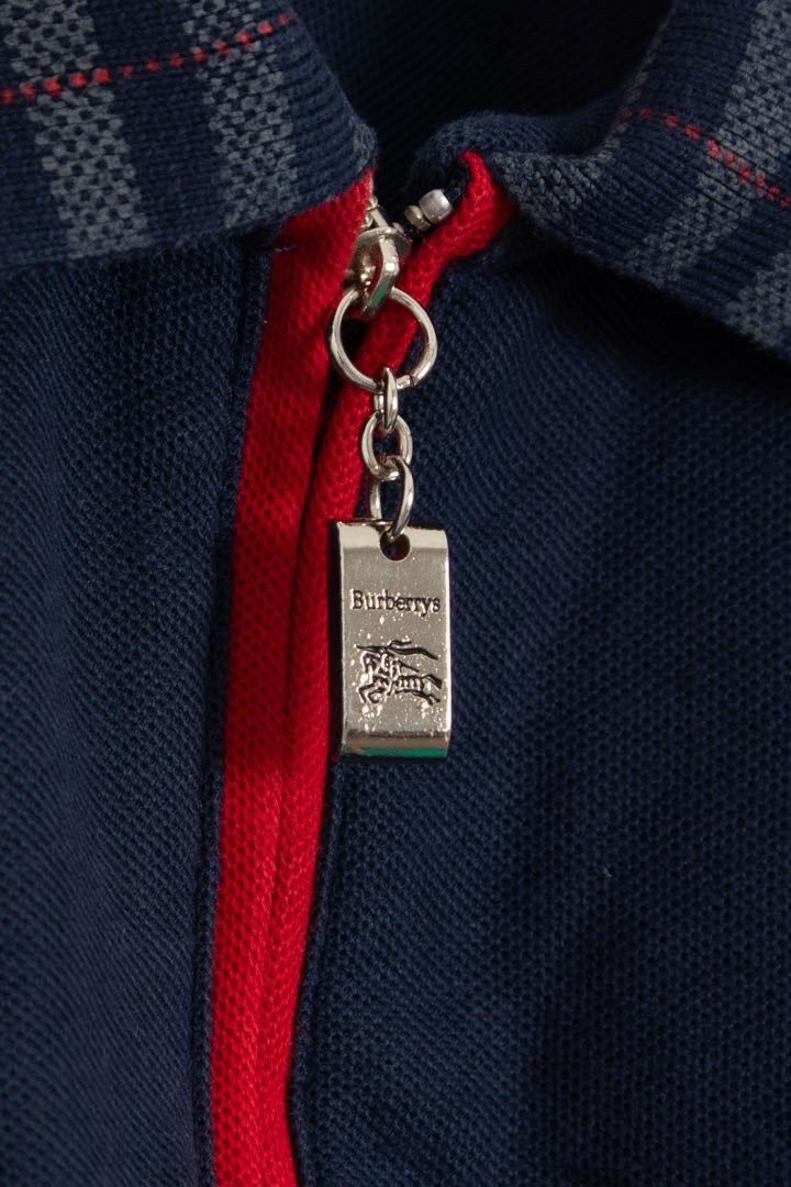 Image of Women's Burberry 1/4 Zip Polo Shirt (S)