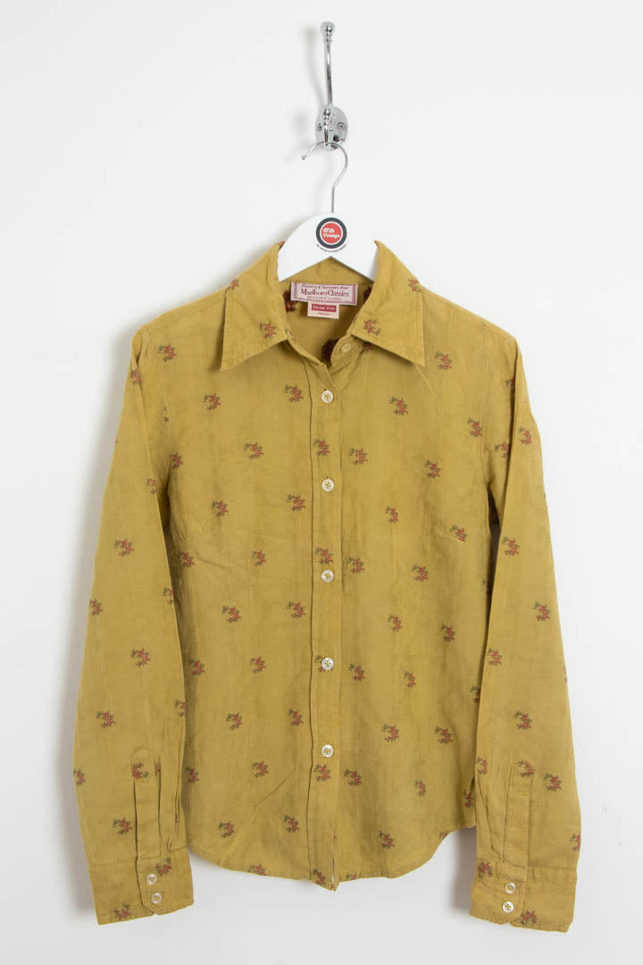 Image of Women's Marlboro Classics Long Sleeve Button Up Shirt (M)