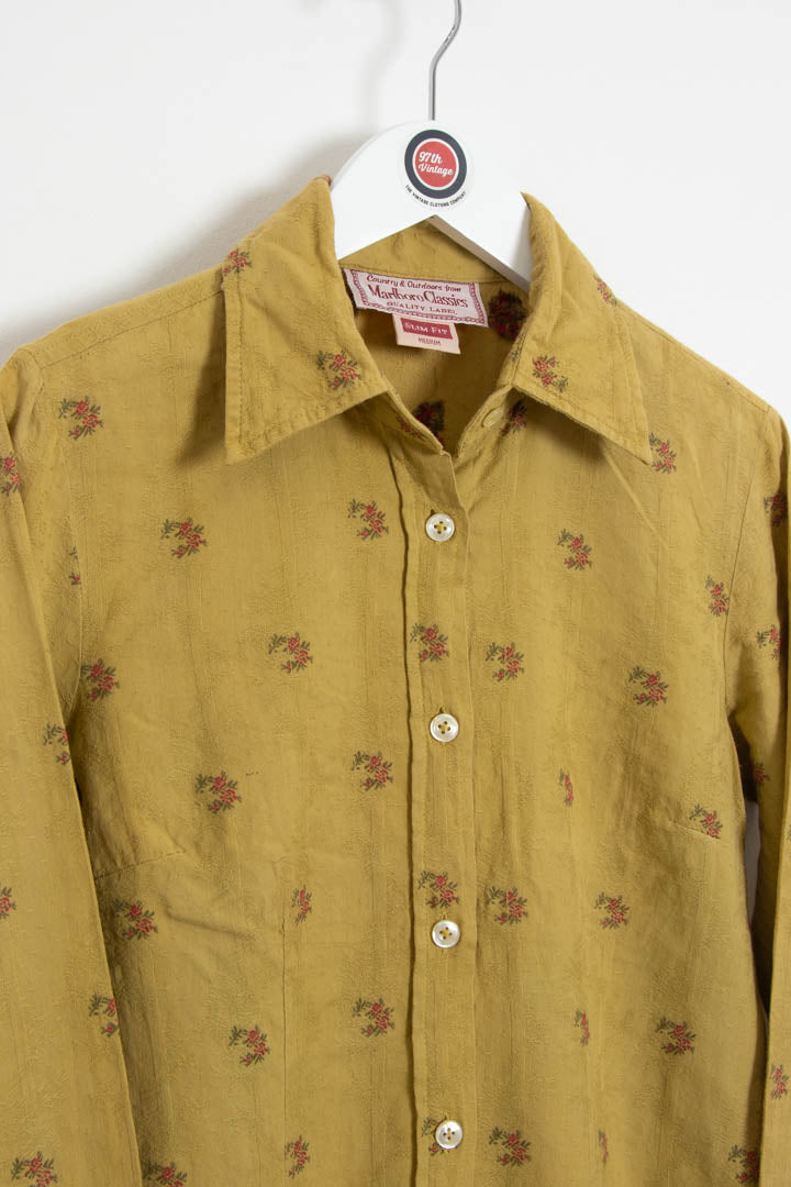 Image of Women's Marlboro Classics Long Sleeve Button Up Shirt (M)