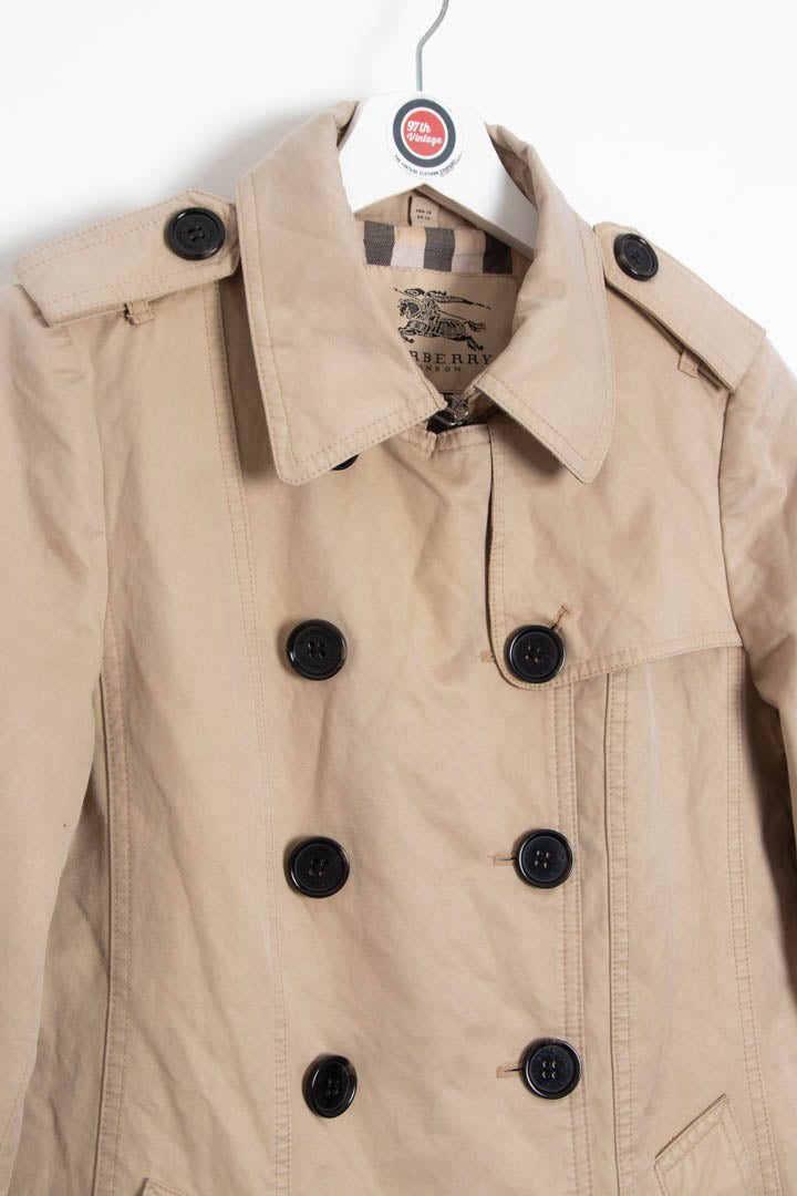 Image of Women's Burberry Double Breasted Trench Coat (XS)