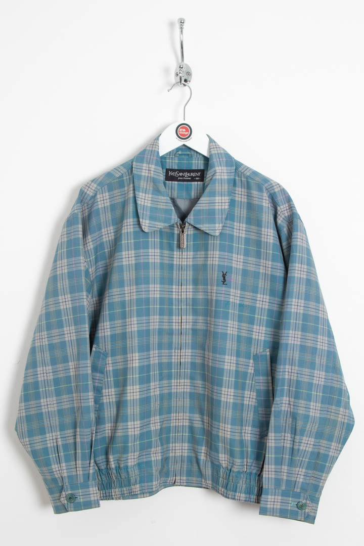 Image of YSL Checkered Harrington Jacket (S)
