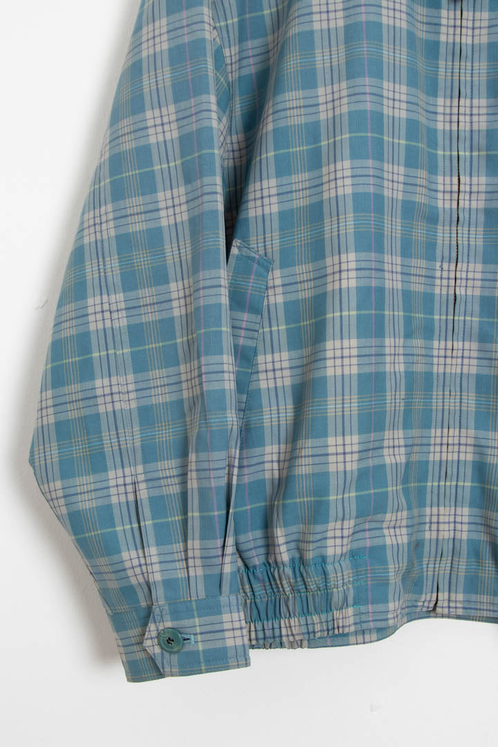 Image of YSL Checkered Harrington Jacket (S)
