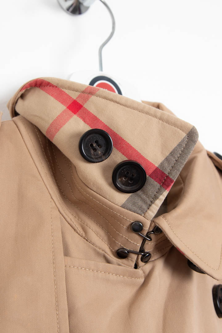 Image of Women's Burberry Double Breasted Short Trench Coat (S)